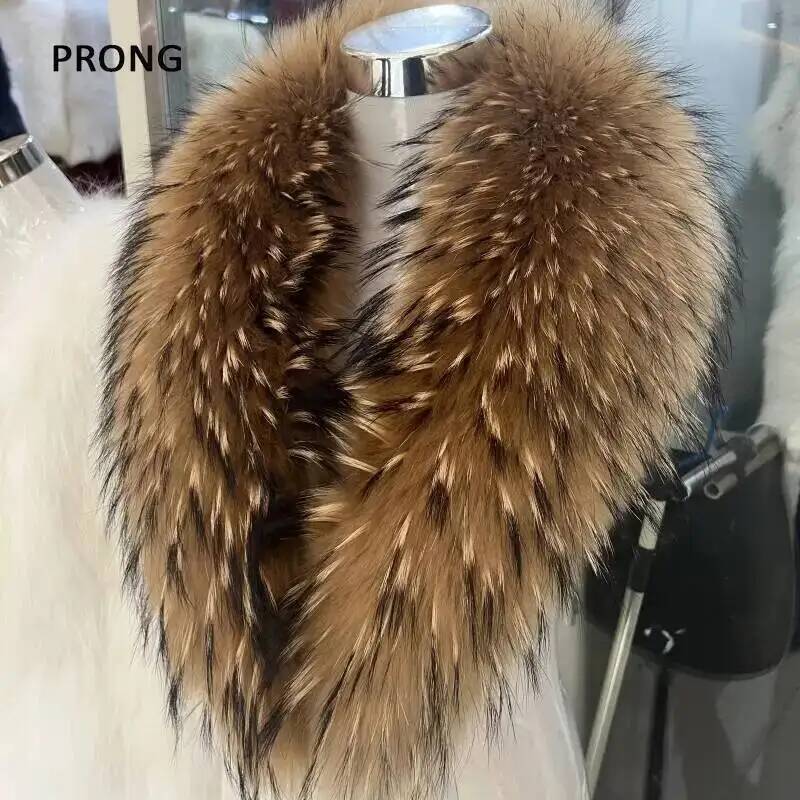 Winter Clothing For Sale - Natural Raccoon Fur Collar Real Fur