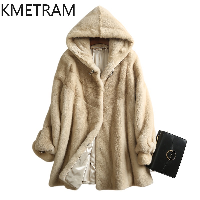 Quality Winter Clothing Jacket - KMETRAM 100% Whole Mink Fur Jacket