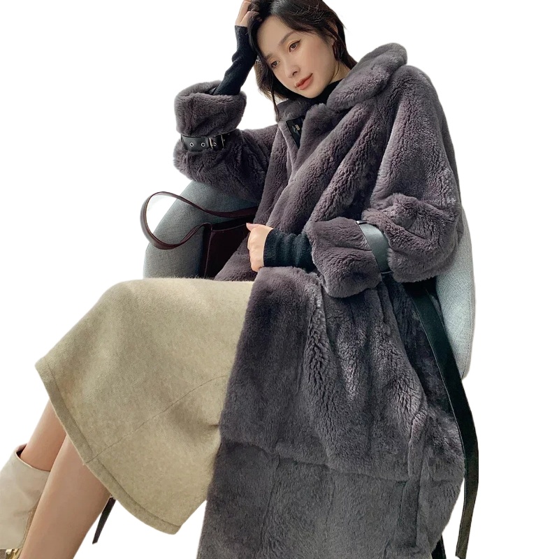 Quality Winter Clothing Jacket - High Quality Real Rex Rabbit Fur