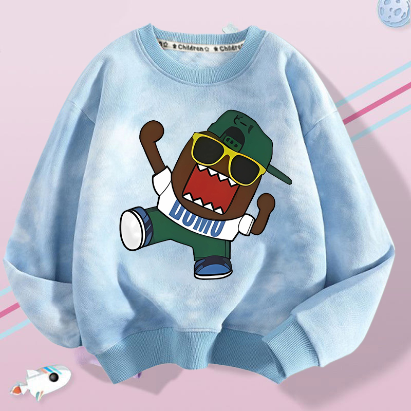Winter Clothing For Boys - Domo Kun Children Crew Neck Sweatshirt