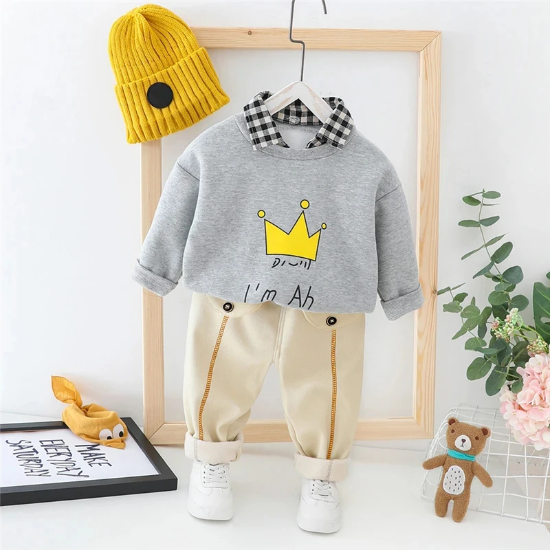 Winter Clothing Activities For Toddlers - Autumn Winter Children Plush Sweater Pants