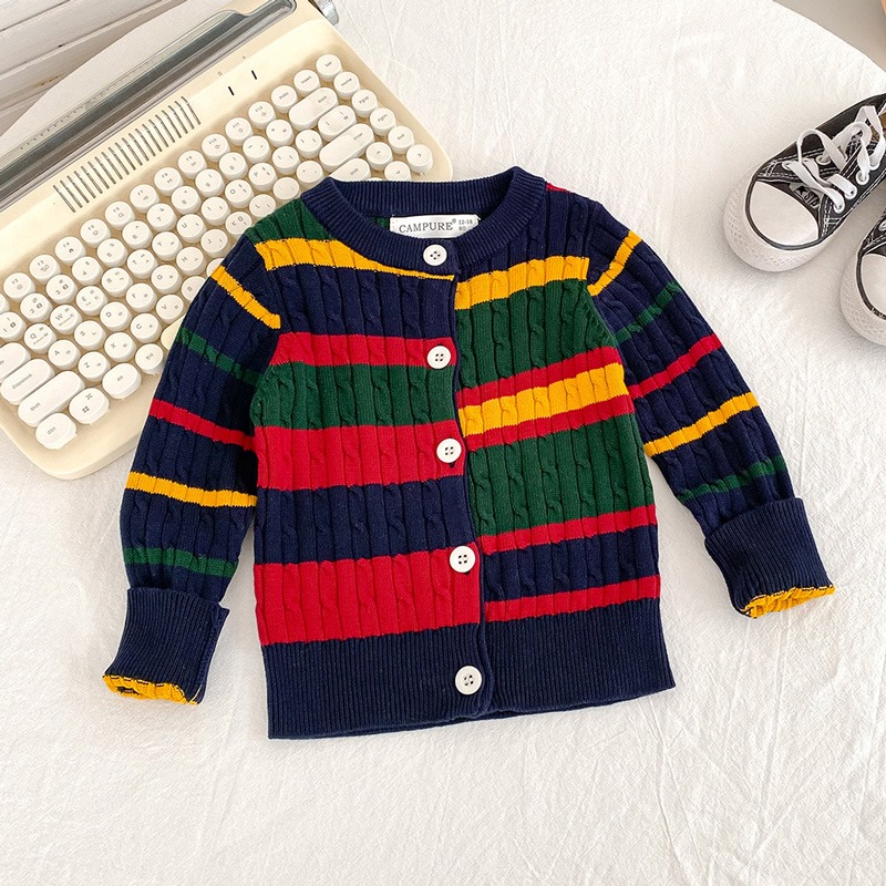 Winter Clothing Activities For Toddlers - Children's Knitted Cardigan Autumn Winter Sweater