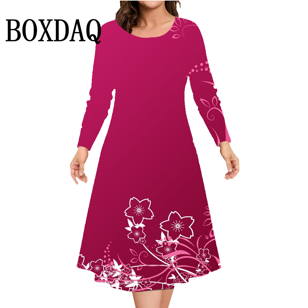 Autumn Winter Long Sleeve Dres - Winter Clothing Plus Size recension och pris