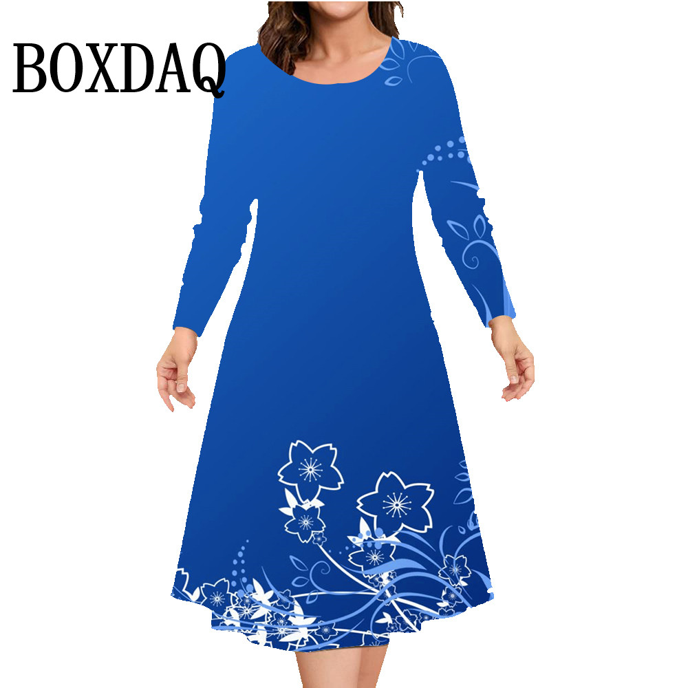 Autumn Winter Long Sleeve Dres - Winter Clothing Plus Size recension och pris
