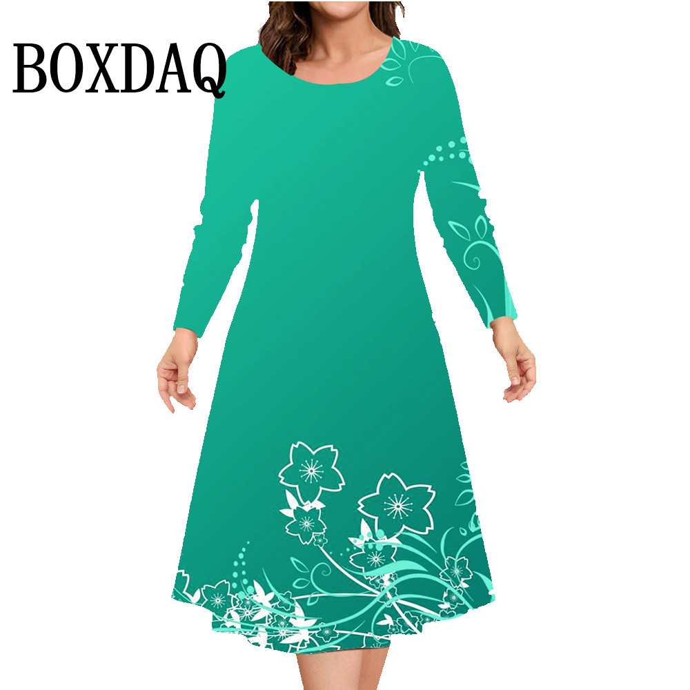 Autumn Winter Long Sleeve Dres - Winter Clothing Plus Size recension och pris