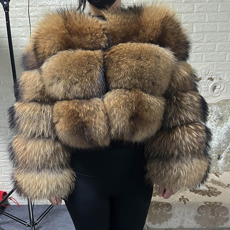 Plus Size Tops Brown Fur Maoma - Winter Clothing Plus Size recension och pris