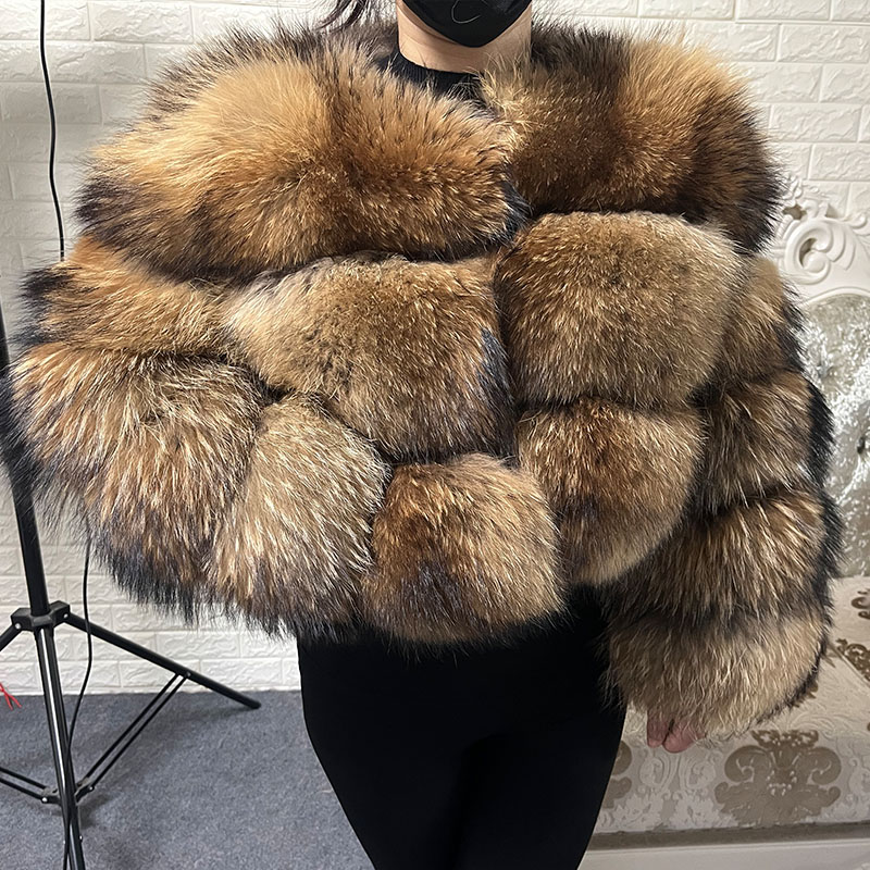 Plus Size Tops Brown Fur Maoma - Winter Clothing Plus Size recension och pris