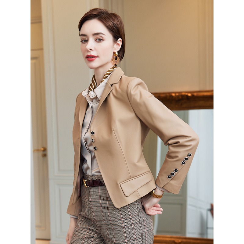 Leather Leather Clothing Women - Quality Winter Clothing Jacket recension och pris