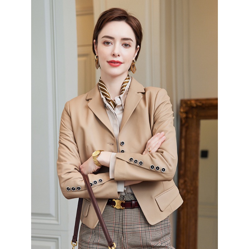 Leather Leather Clothing Women - Quality Winter Clothing Jacket recension och pris