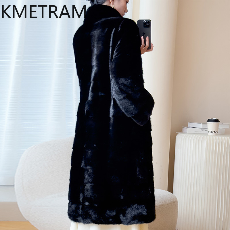 Real Whole Mink Fur Coat Woman - Quality Winter Clothing Jacket recension och pris