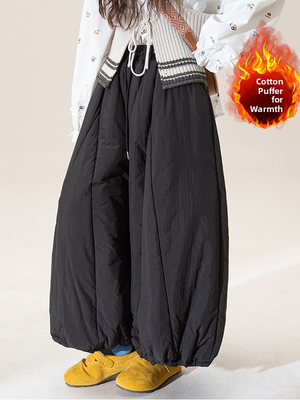 Winter Thickened Wide Leg Lant - Winter Clothing Plus Size recension och pris