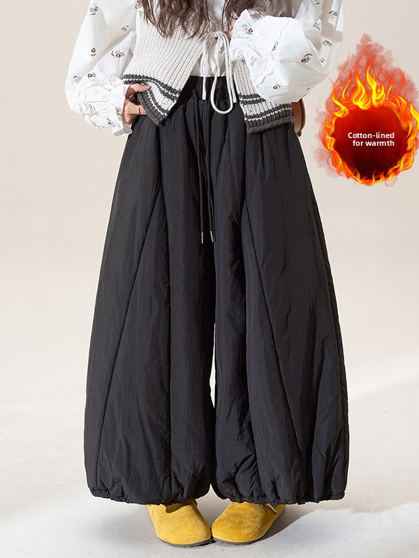Winter Thickened Wide Leg Lant - Winter Clothing Plus Size recension och pris