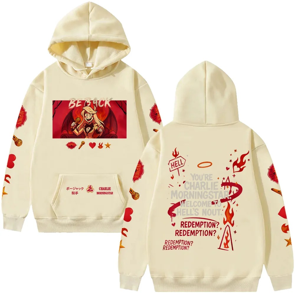 Hazbin Hotel Oversized Unisex  - Winter Clothing Gift Ideas recension och pris