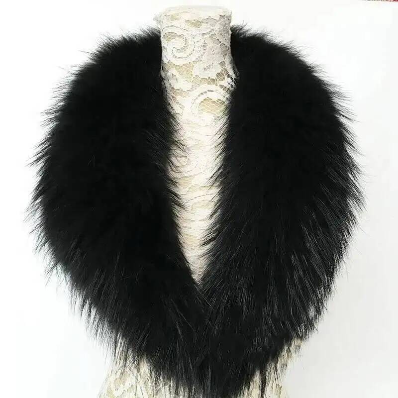 Natural Raccoon Fur Collar Rea - Winter Clothing For Sale recension och pris