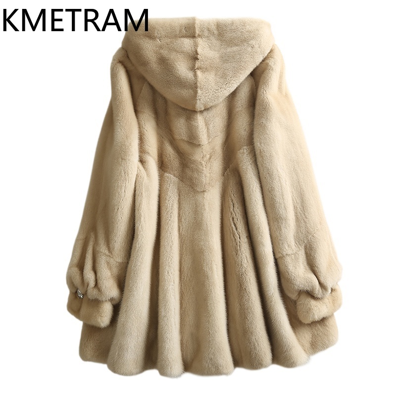 KMETRAM 100% Whole Mink Fur Ja - Quality Winter Clothing Jacket recension och pris