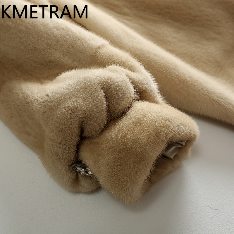 KMETRAM 100% Whole Mink Fur Ja - Quality Winter Clothing Jacket recension och pris