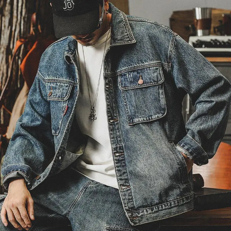 Trendy Loose Denim Jackets Man - Quality Winter Clothing Jacket recension och pris