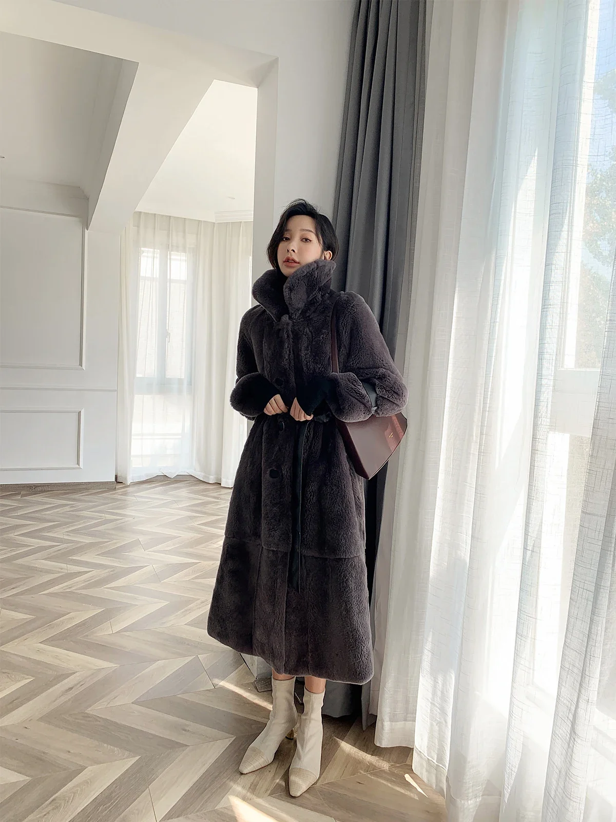 High Quality Real Rex Rabbit F - Quality Winter Clothing Jacket recension och pris
