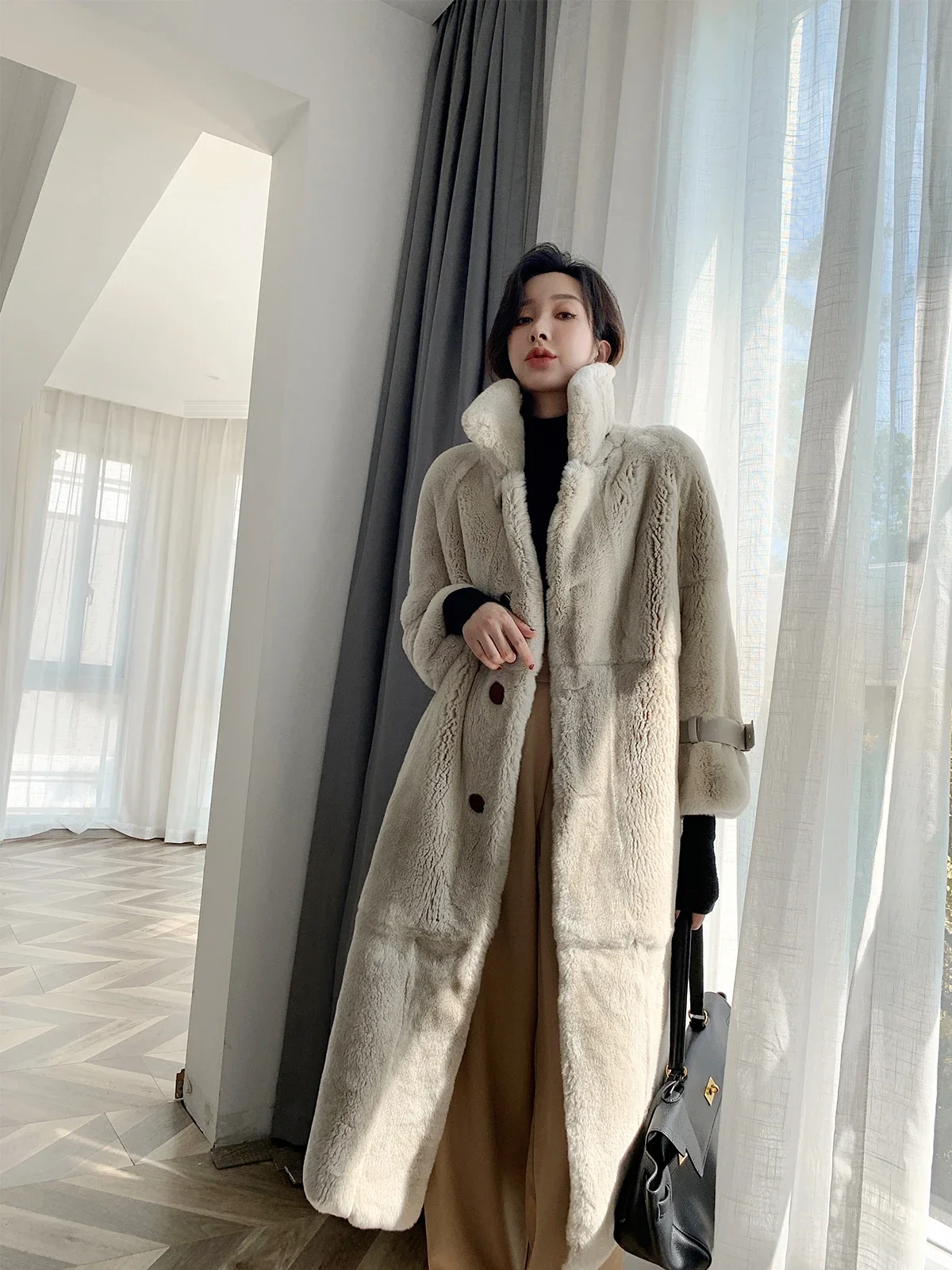 High Quality Real Rex Rabbit F - Quality Winter Clothing Jacket recension och pris