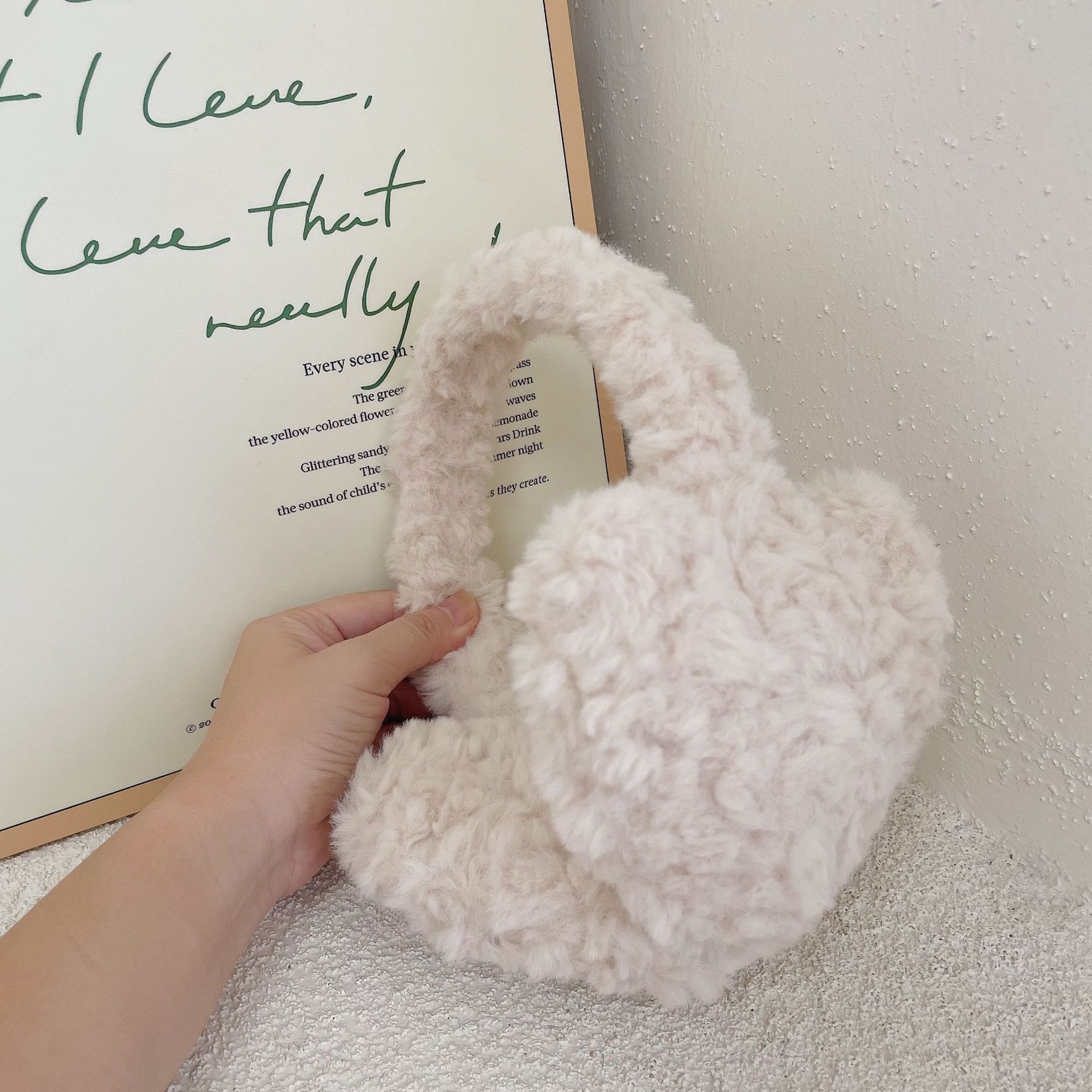 Heart Lambswool Plush Earmuffs - Winter Clothing Earmuffs recension och pris