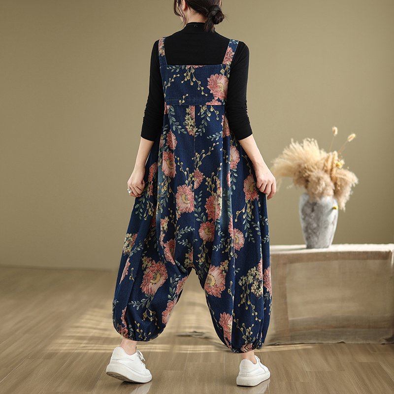 Loose Casual Denim Overalls fo - Winter Clothing Plus Size recension och pris