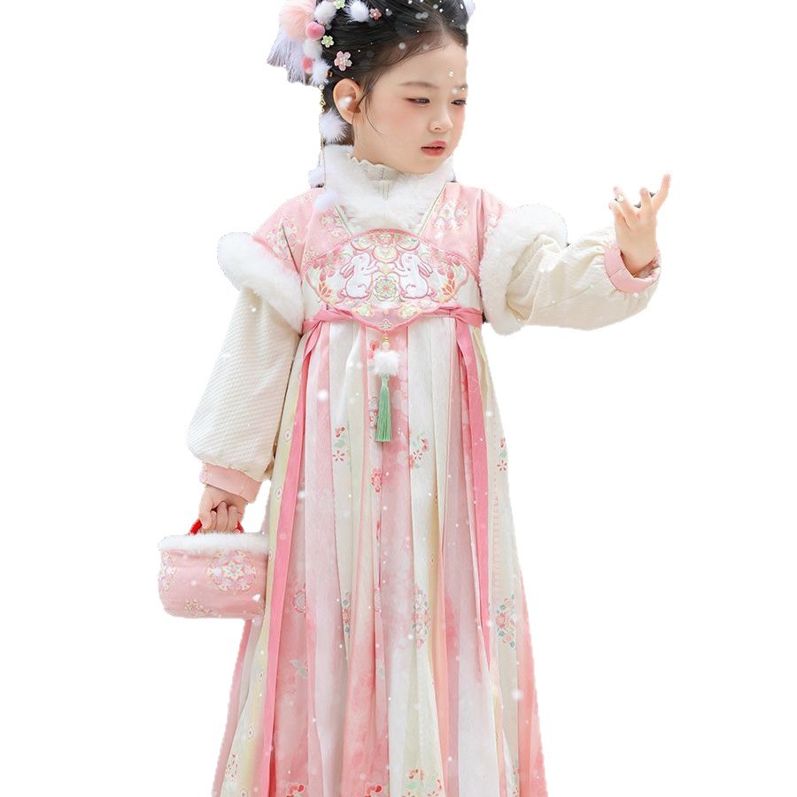 2025 Girls Fairy Hanfu Childre - Winter Clothing Baby recension och pris
