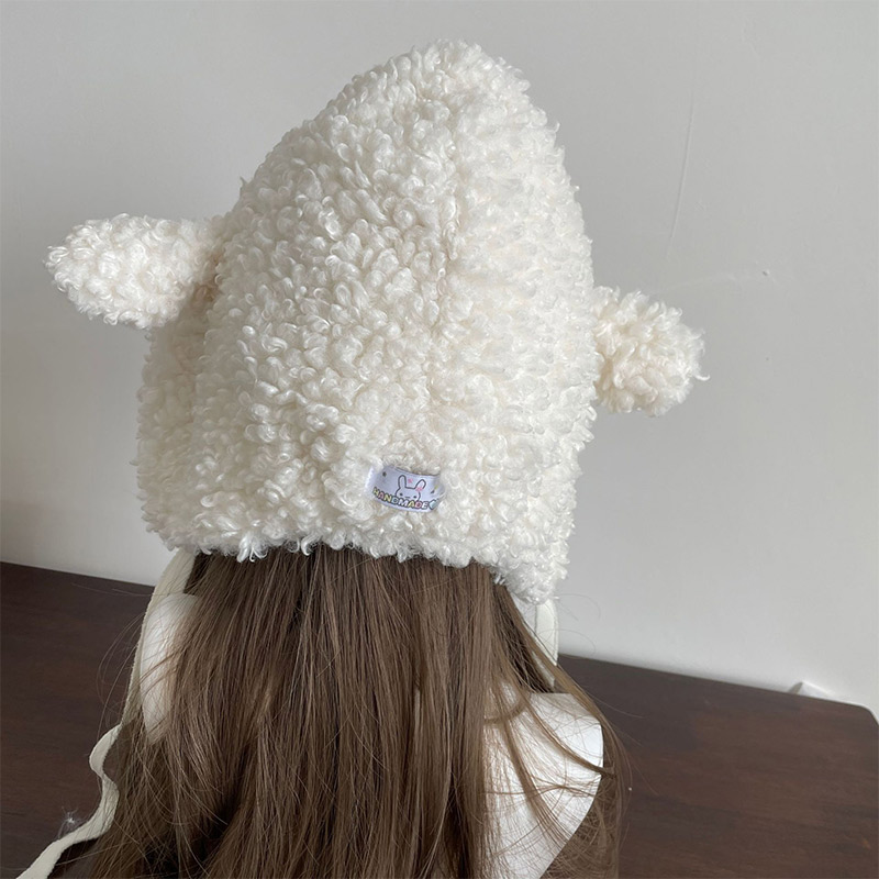 Winter White Plush Sheep Warm  - Winter Clothing Earmuffs recension och pris