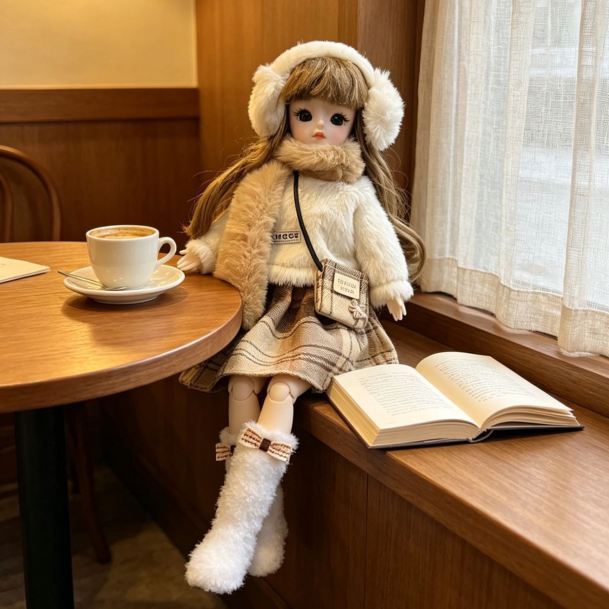 Winter Fluffy Bjd Doll Outfit  - Winter Clothing Earmuffs recension och pris