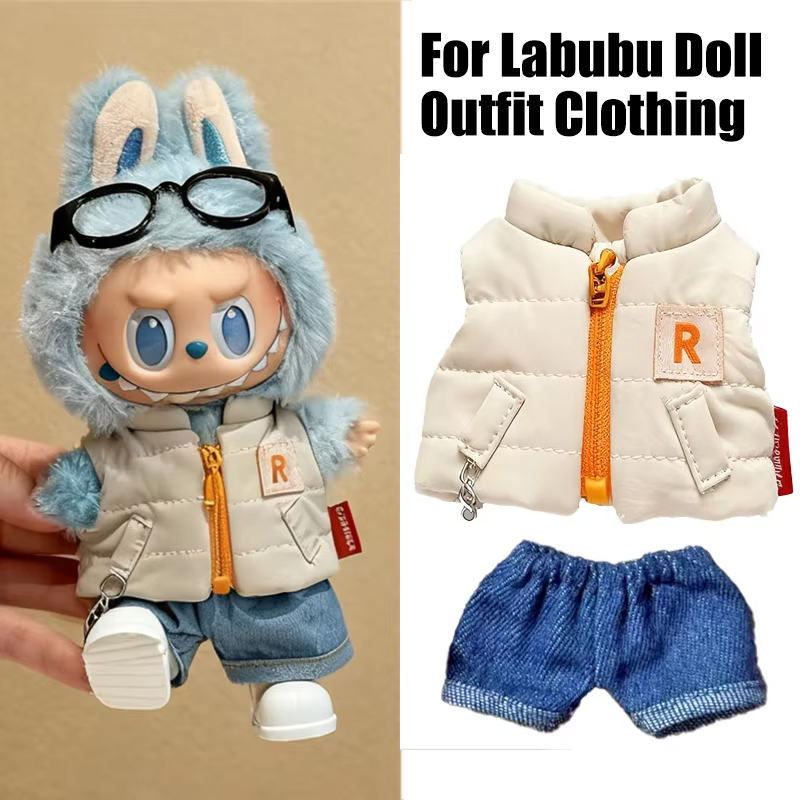 For 15 17cm Labubu Doll Solid  - Winter Clothing Baby recension och pris