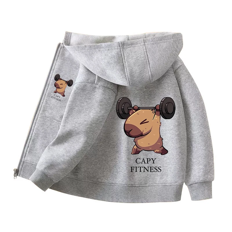 Capybara Zipper Hoodies Coats  - Winter Clothing For Boys recension och pris