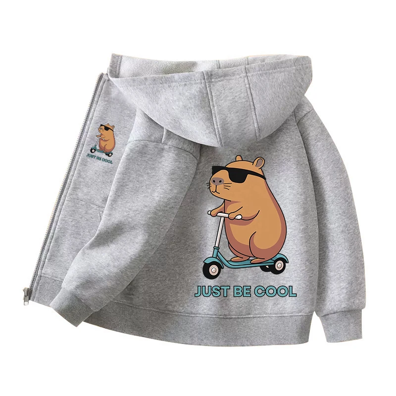 Capybara Zipper Hoodies Coats  - Winter Clothing For Boys recension och pris