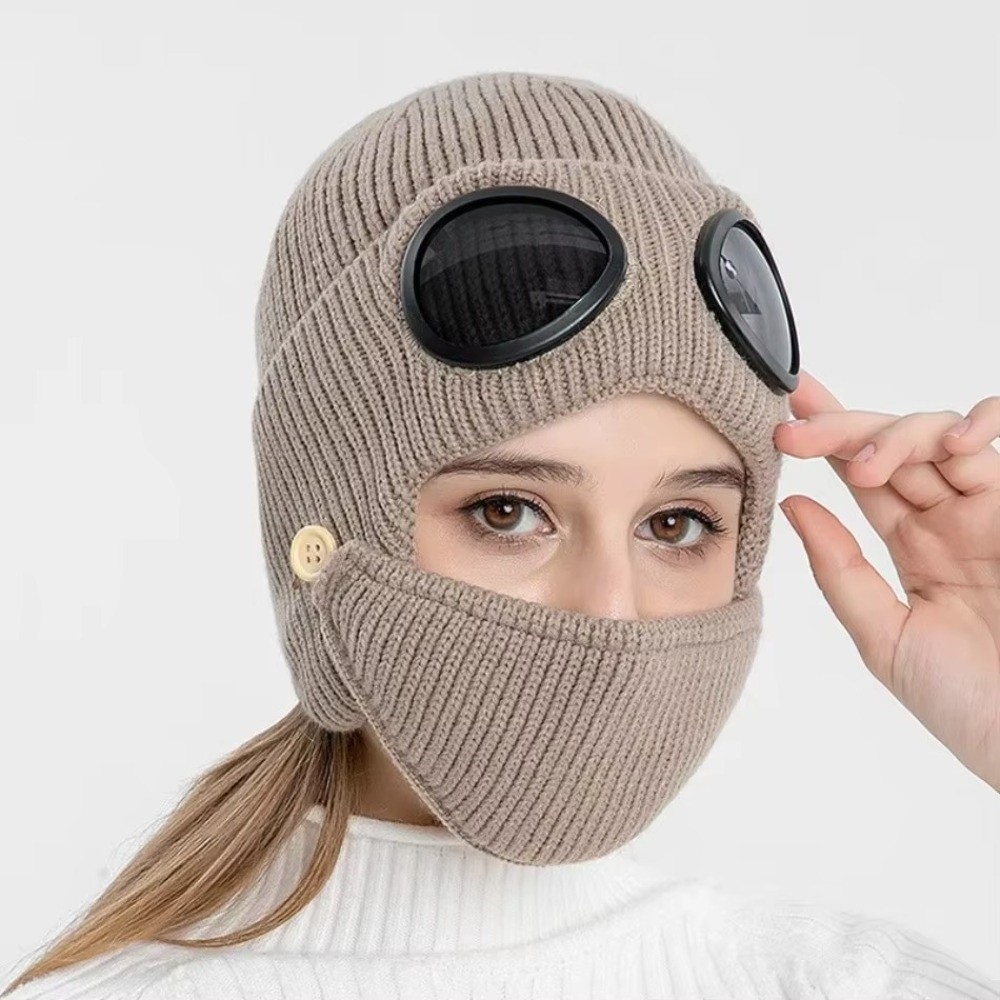 Fleece-lined Warm Woolen Hat w - Winter Clothing Earmuffs recension och pris