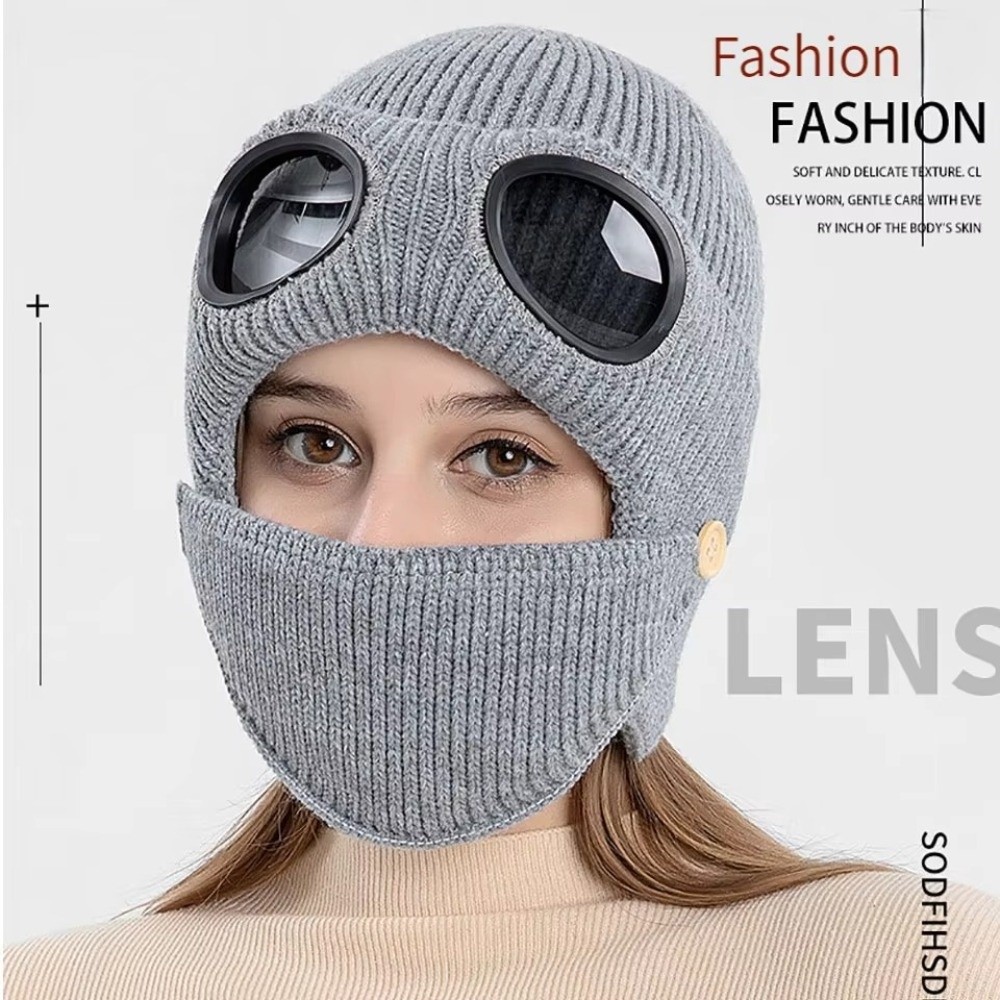 Fleece-lined Warm Woolen Hat w - Winter Clothing Earmuffs recension och pris