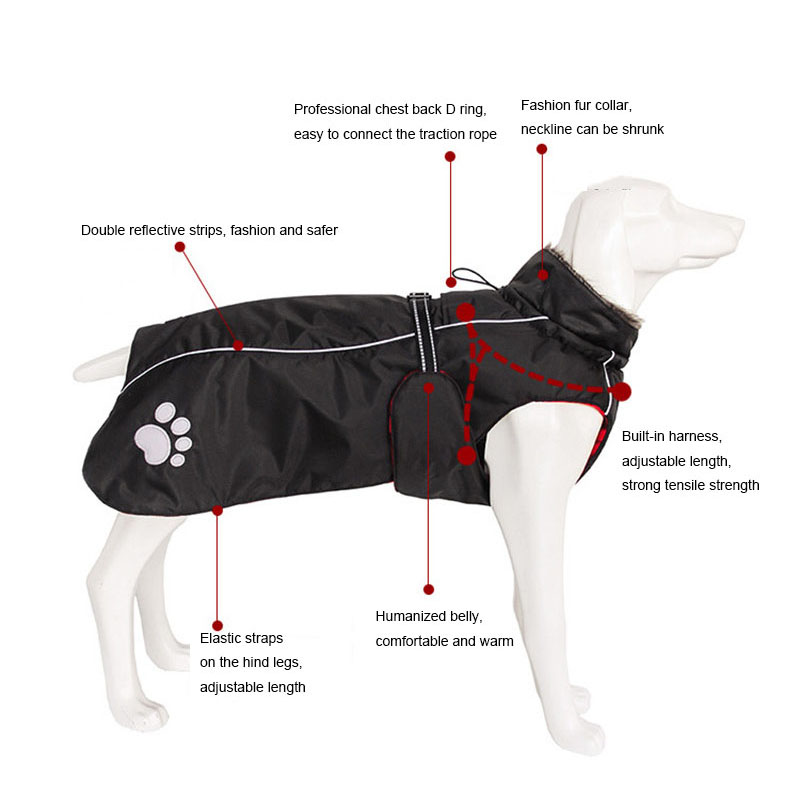 High Quality 5XL Large Dog Clo - Quality Winter Clothing Jacket recension och pris