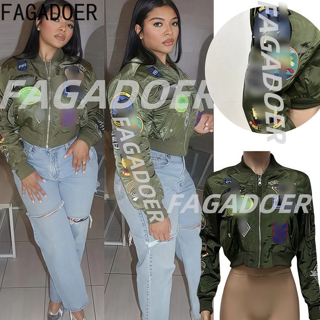 FAGADOER High Quality Embroide - Quality Winter Clothing Jacket recension och pris
