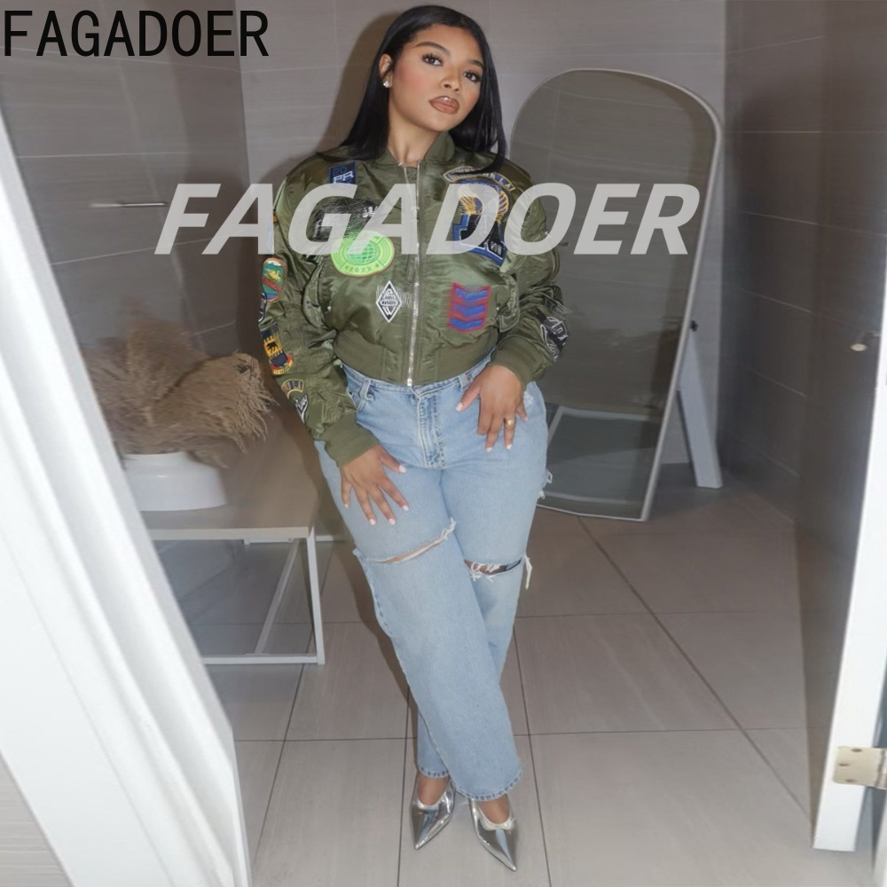 FAGADOER High Quality Embroide - Quality Winter Clothing Jacket recension och pris