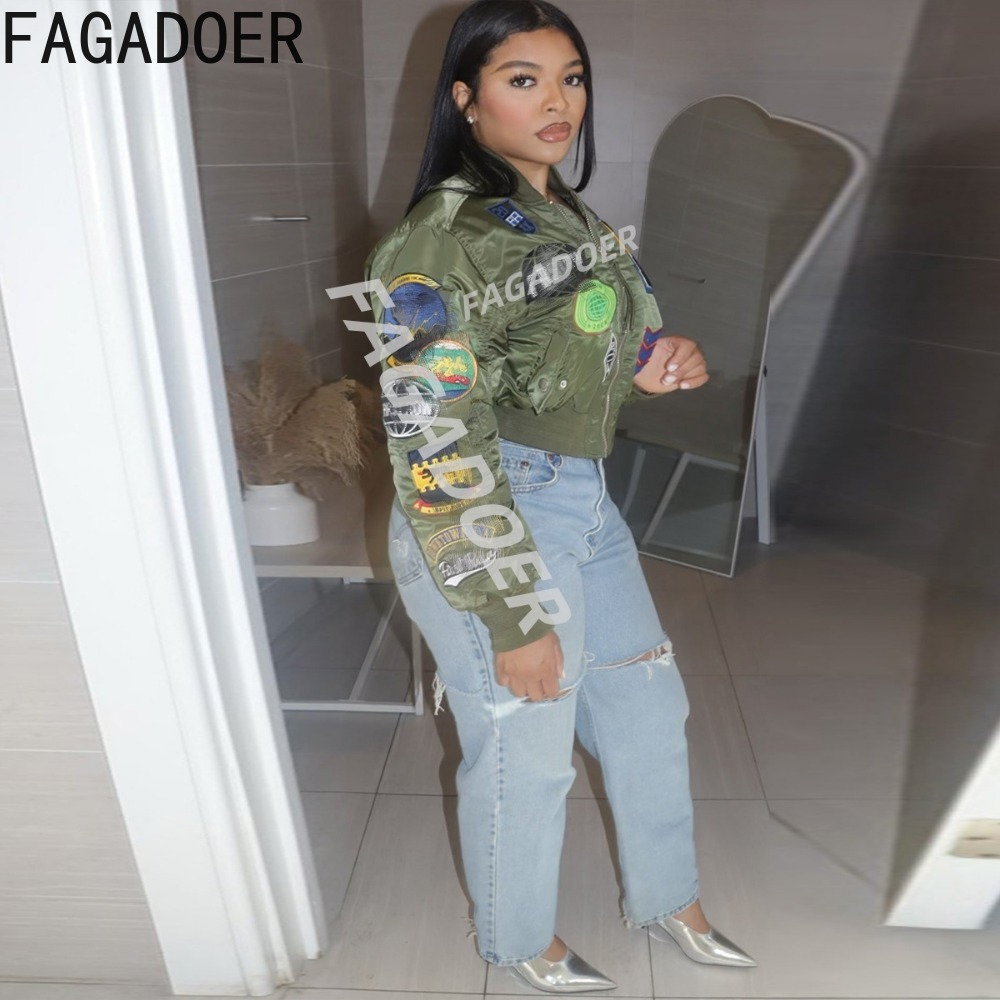 FAGADOER High Quality Embroide - Quality Winter Clothing Jacket recension och pris