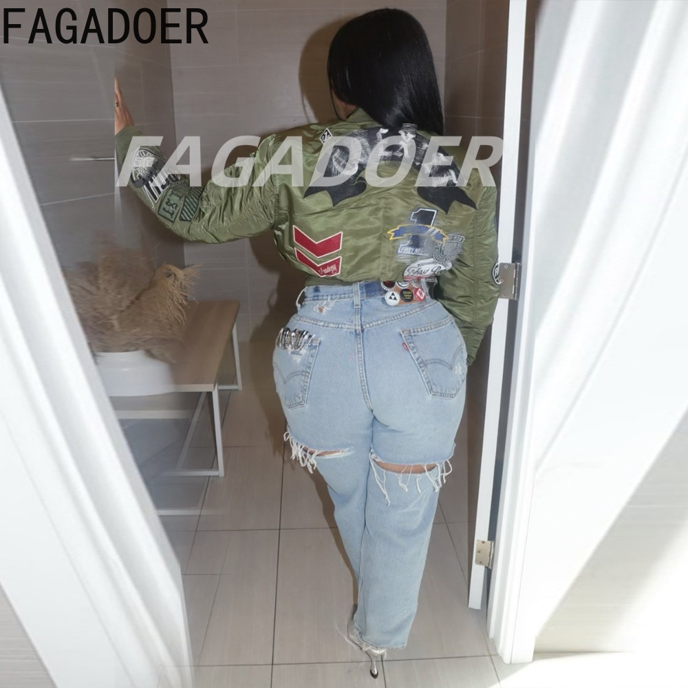 FAGADOER High Quality Embroide - Quality Winter Clothing Jacket recension och pris