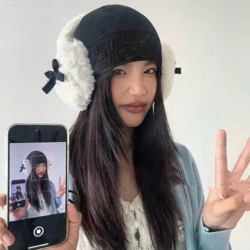 Trendy Bow-knot Ear Muffs Wint - Winter Clothing Earmuffs recension och pris