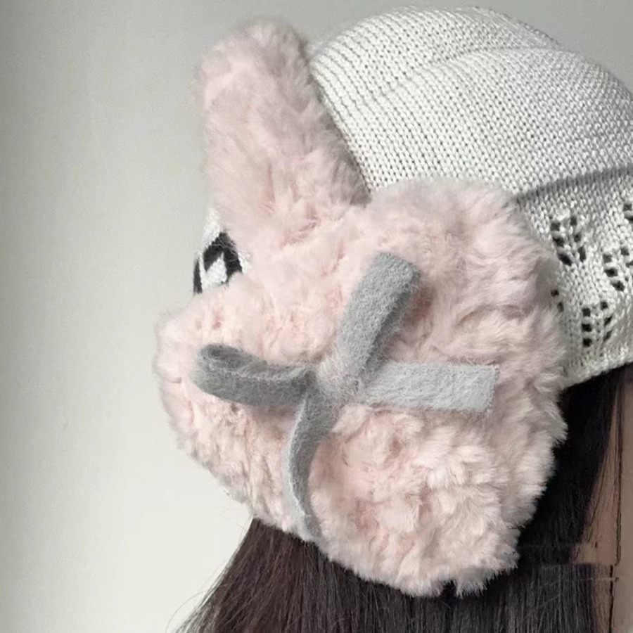 Trendy Bow-knot Ear Muffs Wint - Winter Clothing Earmuffs recension och pris